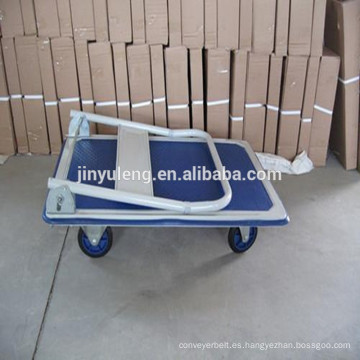 Carretilla de mano plegable, carretilla de plataforma de 300 kg, carretilla de mano resistente para logística